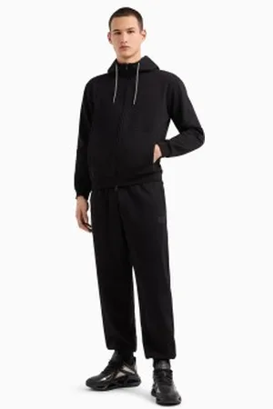 EA7 Para homem. 7M000243_AF10377 Fato de treino em malha polar de algodão Visibility (3XL), Casual, Esportivo, Multisport, Manga compr