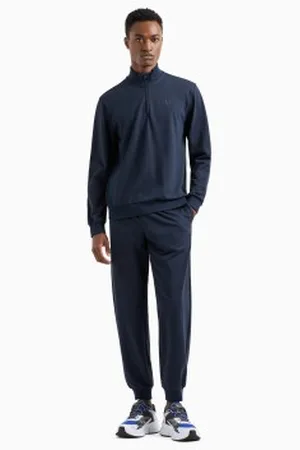 EA7 Para homem. 7M000234_AF13512 Fato de treino de algodão azul-marinho Visibility (3XL), Casual, Esportivo, Multisport, Manga comprida