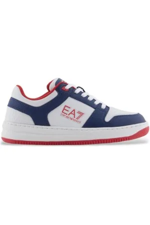 EA7 Unisex para criança. 7Y000011_AF11988 Slasher Minime K Sapatilhas brancas (28), , Plano, Cordão, Casual, Esportivo, Multisport, mo