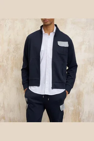 Blauer Para homem. 25SBLUF01055 Casaco Walton navy (S), Casual, Algodão