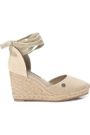 Refresh Para mulher. 17087202-BEIGE Espadrilles 170872 (38), Tecido, 8 a 10cm, Cordão, Casual