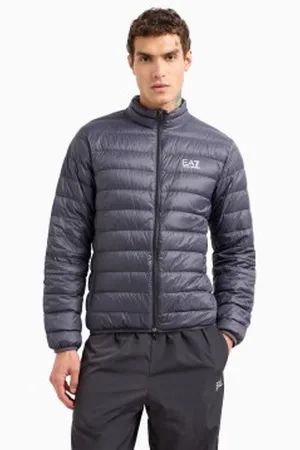 EA7 Para homem. 8NPB23_PNGPZ Casaco de penas Core Identity casaco de penas dobrável cinzento (3XL), Casual, Cinza, Poliamida