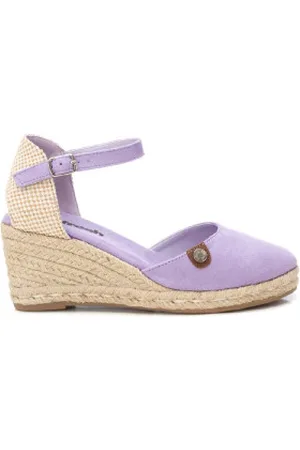 Refresh Para mulher. 17188205-LILA Alpargatas em pele 171882 (39), 5 a 8cm, Camurça, Fivela, Casual