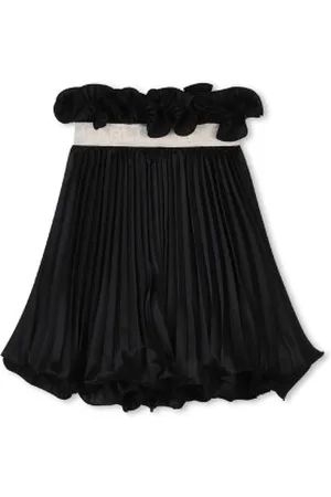 Karl Lagerfeld Para menina. Z30475 Saia de cerimónia preta (4años= 102cm), , Casual, Poliéster, moda infantil