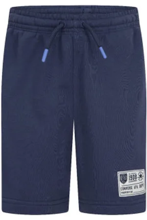 Converse Unisex para criança. 9CG739 Calções retro com riscas laterais em azul marinho (XL), Casual, Algodão, moda infantil