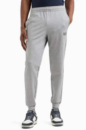 EA7 Para homem. 8NPP66_PJVRZ Calças de treino de algodão Core Indetity cinzentas (3XL), Casual, Esportivo, , Multisport