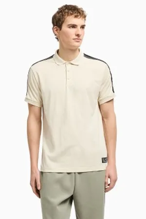 EA7 Para homem. 7M000139_AF10375 Pólo de malha de algodão da série Logo (L), Casual, Esportivo, Multisport, Manga curta