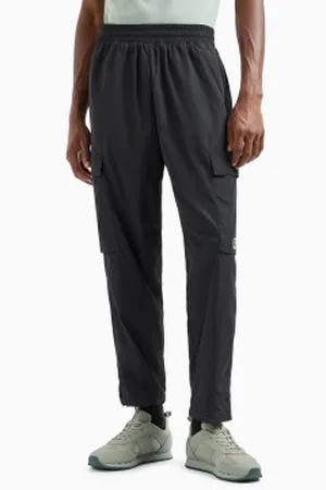 EA7 Para homem. 7M000212_AF13190 Calças cargo Core Identity em nylon (3XL), Casual, Poliamida