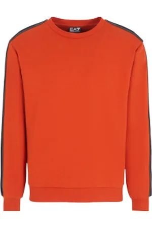 EA7 Para homem. 7M000140_AF12660 Camisola com gola redonda em malha de algodão da série Logo, cor de (3XL), Casual, Esportivo, Multi