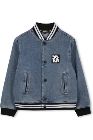 DKNY Para menino. D62243 Casaco de ganga (4Años= 102cm), Casual, Algodão, Denim, moda infantil