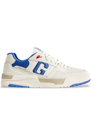 GANT Para homem. 870633853 Ténis Brookpal em camurça bege e pele, azul (41), Couro, Plano, Cordão, Casual