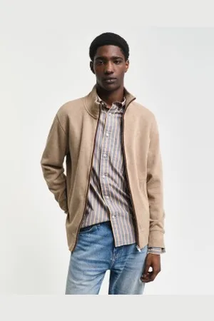GANT Para homem. 2028042 Casaco com fecho de correr Sacker Rib (4XL), Casual, Algodão