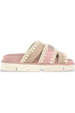 Mou Para mulher. MU.SW461014A Sandálias Bio rosa, taupe (39), 1 a 3cm, Nenhum, Casual