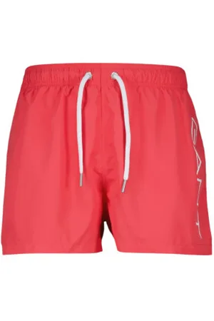 GANT Para homem. 920006200 Calções de banho vermelhos leves (S), Beachwear, Polister Reciclado, Sustentável