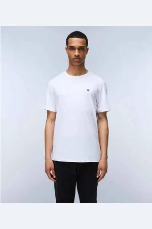 Napapijri Para homem. NP0A4H8D T-shirt Sails SS branca (M), , Casual, Esportivo, Algodão, Multisport, Manga curta