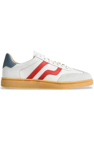 GANT Para homem. 870633860 Sapatilhas de couro Cuzmo bege, vermelho (42), Plano, Cordão, Casual
