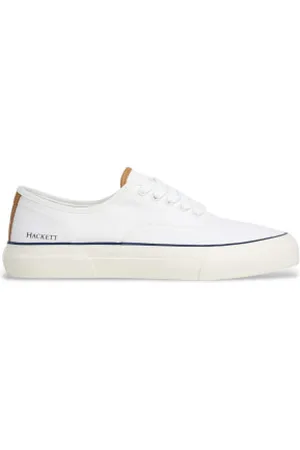 Hackett Para homem. HMS21480 Blake Smart sapatilhas brancas (40), Branco, Plano, Cordão, Casual