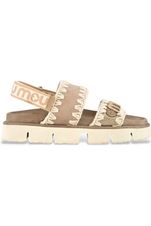 Mou Para mulher. MU.SW461001C Sandálias Bio (36), Plano, Velcro, Casual