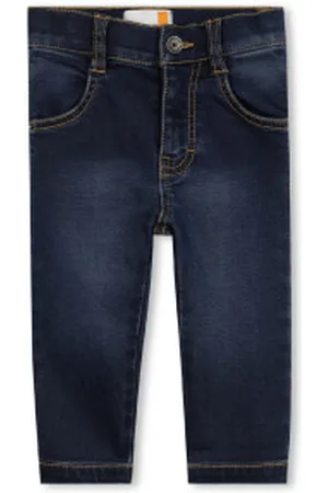 Timberland Para menino. T60500 Calças de ganga de cintura elástica azuis (2años= 86cm), , Casual, Algodão, Denim, moda infantil