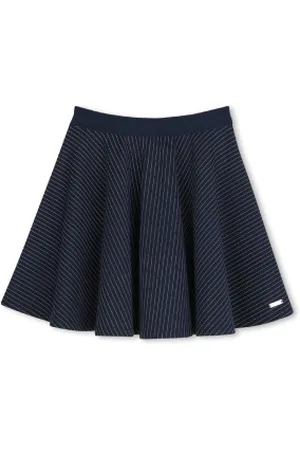HUGO BOSS Para menina. J52137 Saia skater preta (4años= 102cm), , Casual, Viscoso, moda infantil