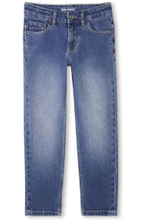 Zadig & Voltaire Para menino. X60393 Calças de ganga de cintura ajustável azuis (8Años= 126cm), , Casual, Algodão, Denim, moda infantil