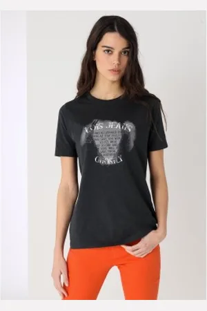 Lois Para mulher. 422772557 T-shirt de manga curta com grafismo Ghostly (M), Casual, Algodão