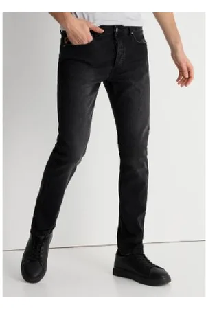 Lois Para homem. 101923406 Calças de ganga slim lavadas pretas (31), , Casual, Algodão, Denim
