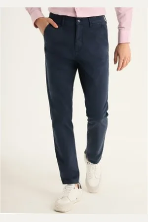 Lois Para homem. 174553883 Calças 137970 navy (28), Casual, Algodão