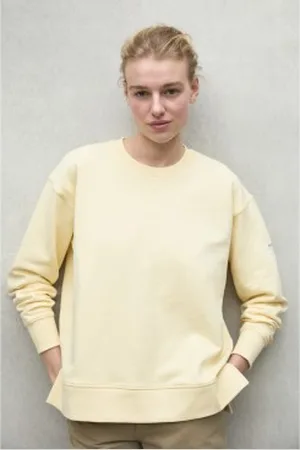 ECOALF Para mulher. MCWGASTSTORM0800S25-052 Sweatshirt Storm yellow (L), Casual, , Algodão orgânico, Sustentável