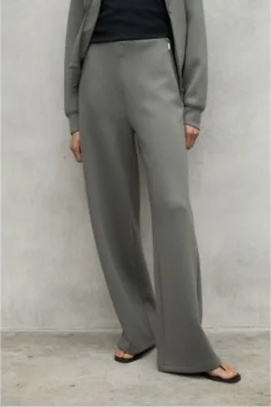 ECOALF Para mulher. MCWGAPAARDA00390S25-109 Calças Arda cinzentas (M), Casual, , Viscoso, Sustentável
