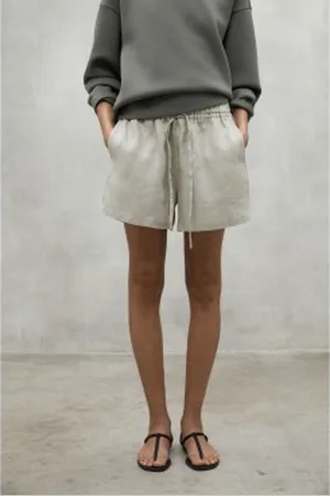 ECOALF Para mulher. MCWGAPCYERAL0710S25-996 Calções Yera (L), Casual, Linho, Sustentável