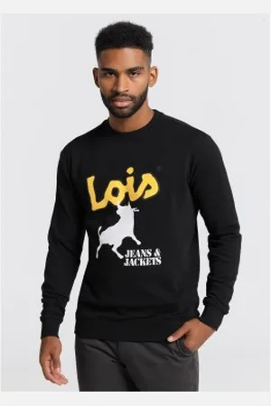 Lois Para homem. 165452225 Calças e Casacos Camisola com logótipo (S), Casual, Algodão, Manga comprida