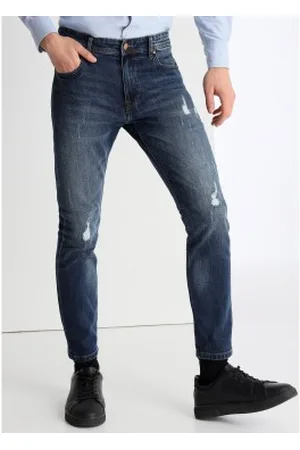 Lois Para homem. 101943626 Calças de ganga azuis de lavagem média (28), , Casual, Algodão, Denim