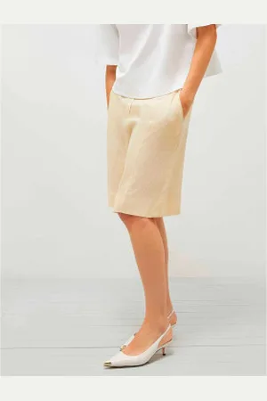 MARELLA Para mulher. 2513141044200 Bermudas Pireo (40), Casual, Linho