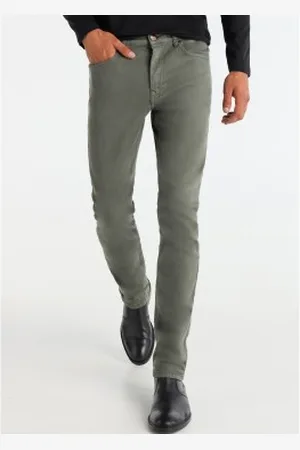 Lois Para homem. 101912342 Calças 140905 verde (32), Casual, Algodão