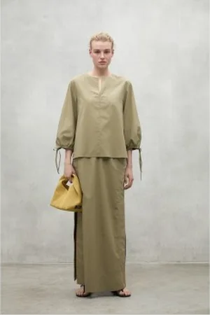 ECOALF Para mulher. MCWGASRJENA00175S25-534 Camisa Jena (L), Casual, Modal, Manga comprida, Sustentável