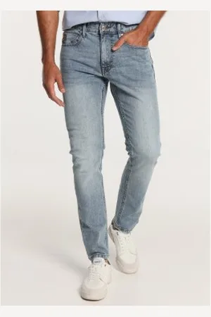 Lois Para homem. 101553118 Calças de ganga slim - cintura média lavada | Tamanho em polegadas (40), Casual, Algodão, Denim