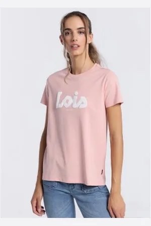 Lois Para mulher. 422052140 T-shirt de manga curta (XXL), Casual, Algodão