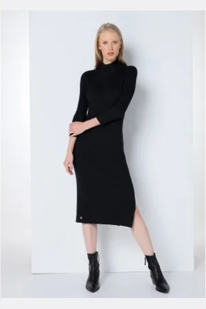 Lois Para mulher. 447702367 Vestido de malha midi (XS), Casual, Viscoso, Manga comprida