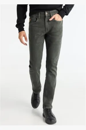 Lois Para homem. 101553619 Calças de ganga 139544 cinzentas (30), Casual, Algodão, Denim