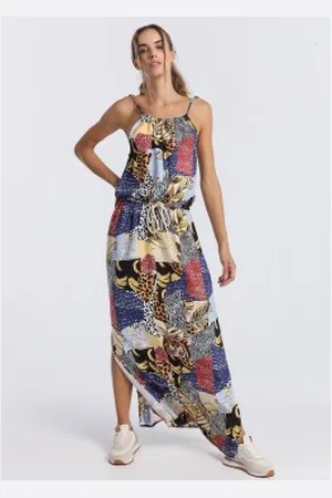 Lois Para mulher. 447502248 Vestido Longo 132993 (S), Casual, Viscoso, Sem mangas / correias