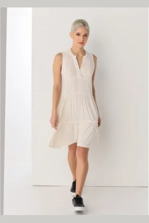 Lois Para mulher. 447522252 Vestido curto 132991 (XXL), Casual, Viscoso, Sem mangas / correias