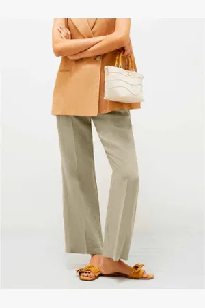 MARELLA Para mulher. 2513131052200 Calças Falco (38), Casual, Linho
