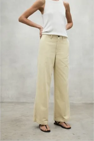 ECOALF Para mulher. MCWGAPAVALLS0186S25-052 Calças amarelas de Valls (38), Casual, , Algodão, Sustentável