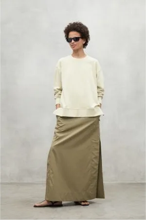ECOALF Para mulher. MCWGASTSTORM0800S25-186 Sweatshirt Storm yellow (XS), Casual, , Algodão orgânico, Sustentável