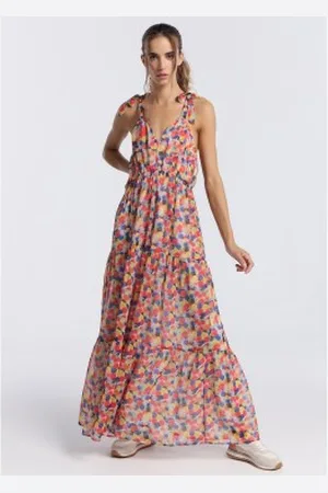 Lois Para mulher. 447672294 Vestido midi (XL), Casual, Poliéster, Sem mangas / correias