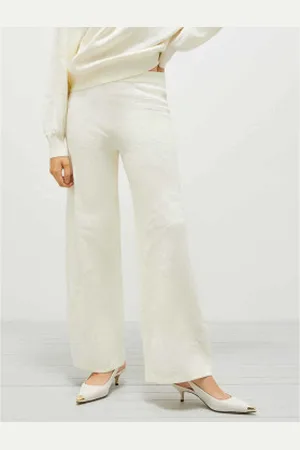 MARELLA Para mulher. 2513331011200 Calças Ughetta 2 brancas (S), , Casual, Algodão