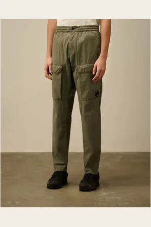 C.P. Company Para homem. 18CMPA171A006439G Calças cargo verdes (48), Casual, Algodão
