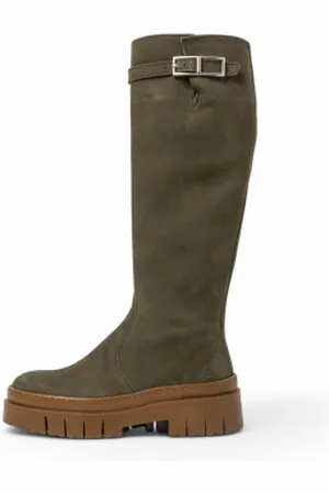 Art Para mulher. 119591222003_0G3 Botas de couro 1959 verde Amberes (37), 3 a 5cm, Zíper, Casual