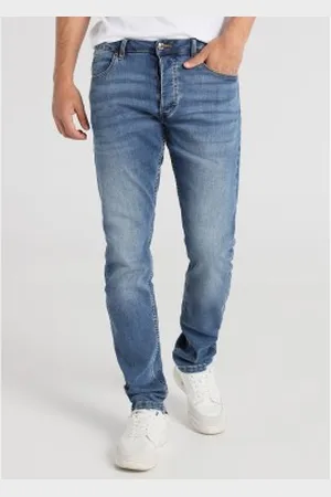 Lois Para homem. 101923639 Calças de ganga de corte fino azuis (28), , Casual, Algodão, Denim